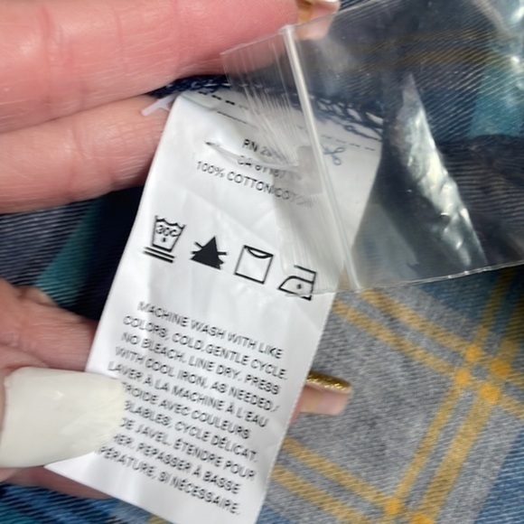 Pendleton top women’s button up size medium beautiful plaid 100% cotton - Picture 10 of 10